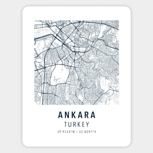 ankara simple map Magnet